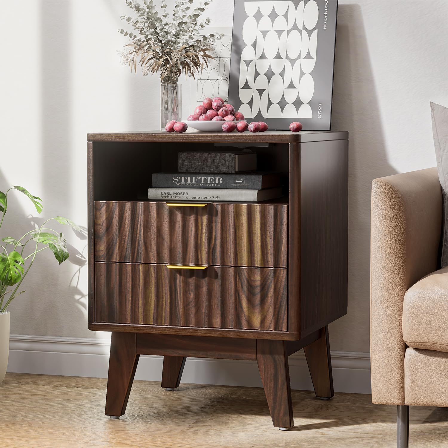 Butinsx Fluted Nightstand