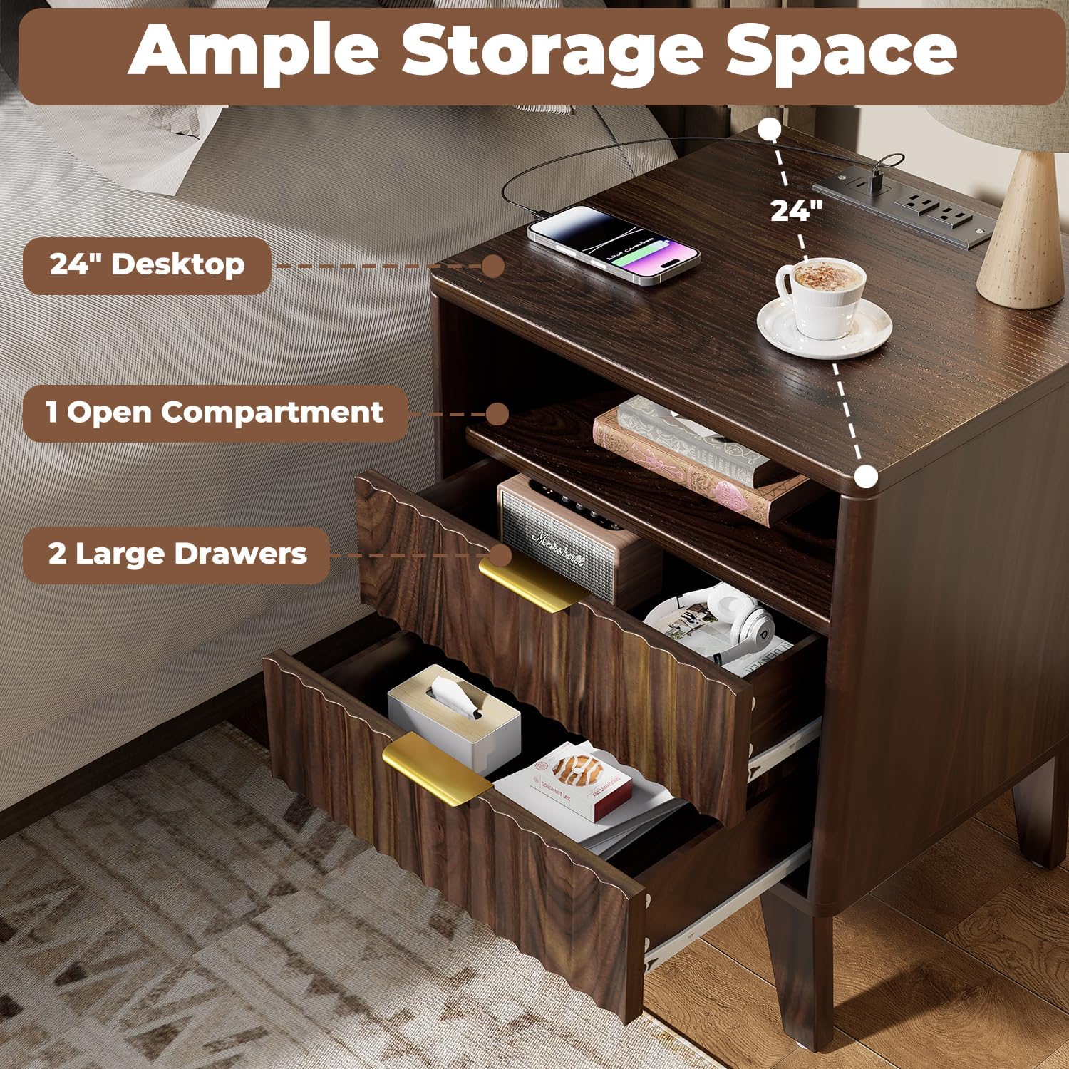 Fluted charging station