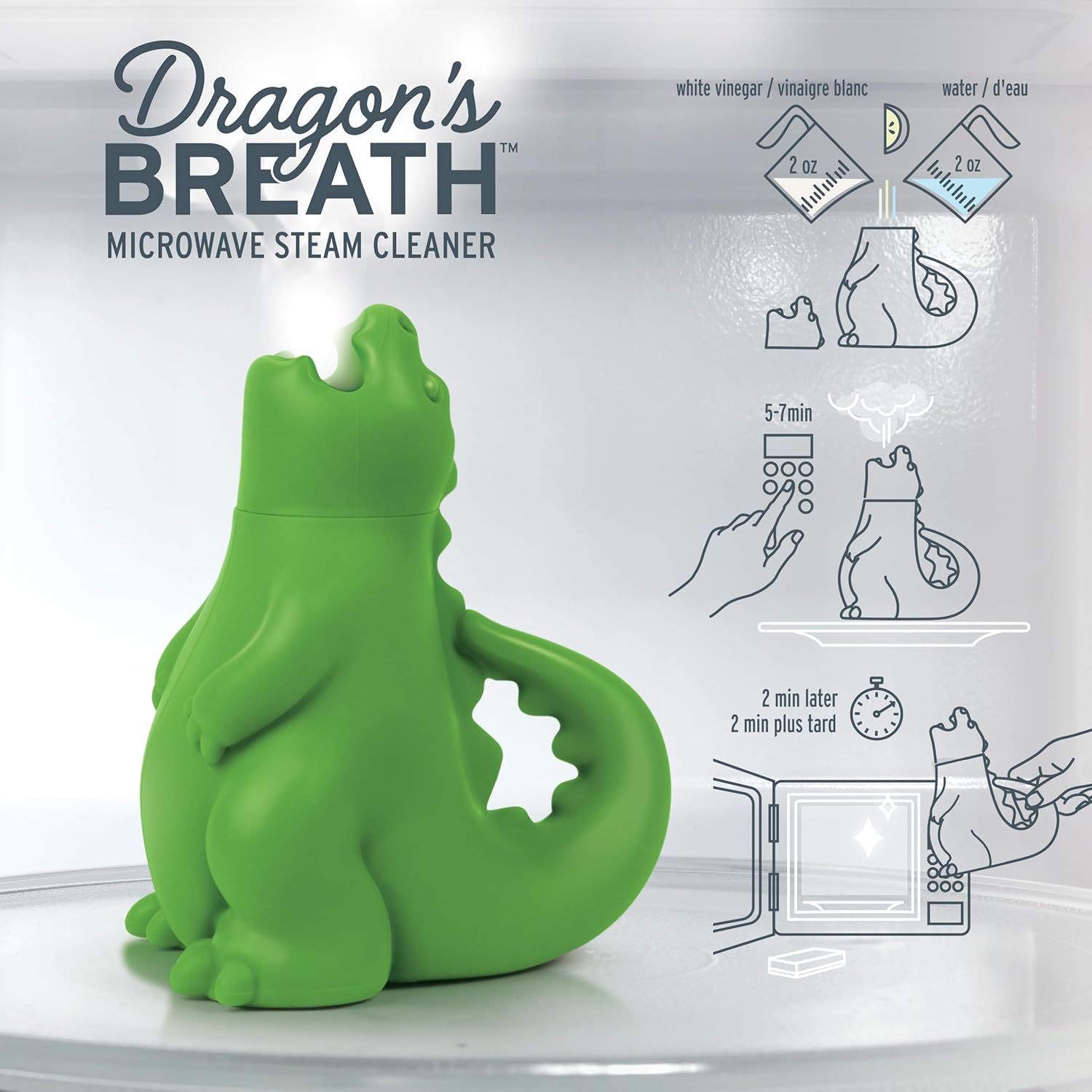 Dragon's Breath Microwave Steam Cleaner