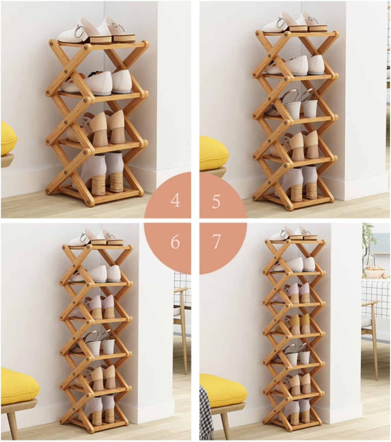 Bamboo Shoe Rack
